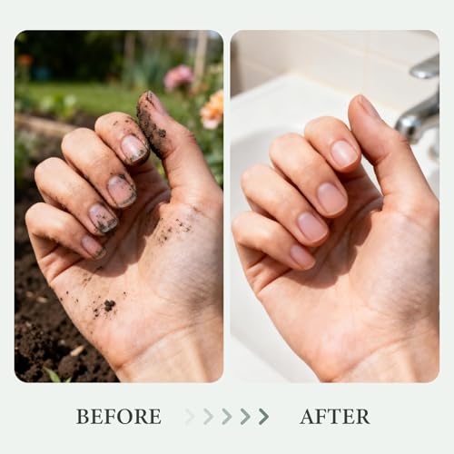 Nail Brush for Cleaning Fingernails, Larbois Deep Cleaning Fingernail Brush Two Sided Hand Fingernail Scrub Brush for Cleaning Nail Scrubber Brush Heavy Duty Foot Brush for Men Women Toes 4 PCS