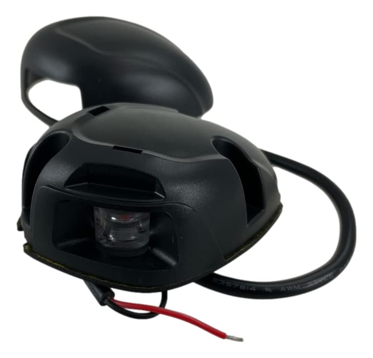 Pactrade Marine Boat Horizontal Mount Navigation Green Red Light 2NM LED IP:66 20m 112.5 Degrees Each DC12V/2W Black Plastic PC Housing (Green Starboard & Red Port Lights) Green Starboard & Red Port Lights