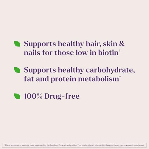 Natrol Beauty Biotin 10,000mcg Vitamins for Beauty, 100 Tablets Unflavored 100 Count (Pack of 1)