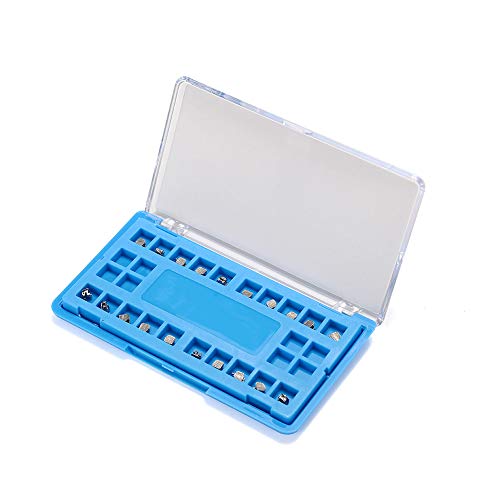 SNAWOP Orthodontic Self-Ligating Brackets 20PCS Dental Metal Braces with Open Tools Slot. MBT 022 3-4-5 with Hooks MBT 022 3-4-5 Hooks