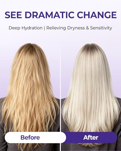 JVR Purple Hair Mask Toner for Blonde, Bleached, Silver & Gray Hair 9.88 oz