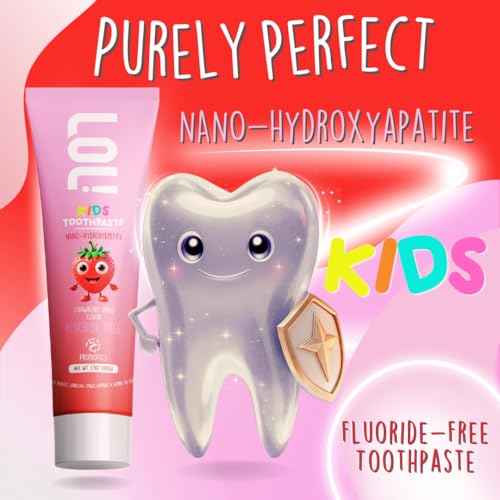 LOL Kids Toothpaste Variety Pack (5 Flavors) – Fluoride Free Toothpaste for Kids, Nano Hydroxyapatite, Probiotics & Xylitol | Remineralizing Toothpaste Kids | Natural Toothpaste Set