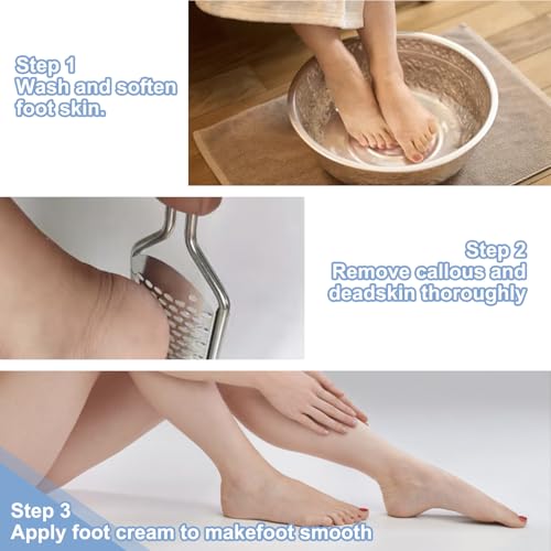 Professional Foot Scrubber Dead Skin Remover, Pedicure Foot File Callus Removal, Heel Scraper for Cracked Heels, Microplane Cheese Grater for Feet, Foot Rasp for Hard Skin(T1) T1