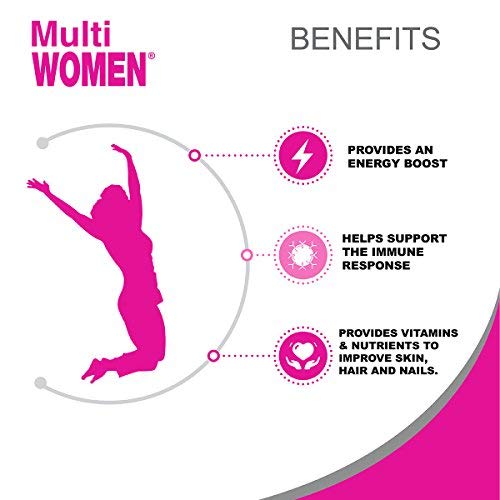 ALFA VITAMINS Multi Women Vitamins Dietary Supplement with Essential Vitamins & Minerals for Women - Amino Acids + Antioxidants - 100 Tablets Women (1 Pack)