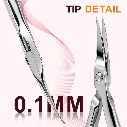 Cuticle Nipper Plier, Ultra Sharp Stainless Steel Cuticle Trimmer, Professional Manicure Pedicure Nail Tool, Precision Dead Skin Remover Hangnail Cutter Clipper for Fingernails & Toenails