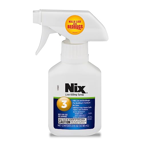 Nix Lice & Bedbug Killing Spray for Home, Bedding & Furniture and Ezy Dose Kids Lice and Eggs Comb Pack of 2 (Short/Long)