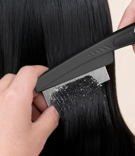 Dandruff Comb Removal 2PC Hollow Fine Tooth Scalp Detox Hair Care Tool Pink