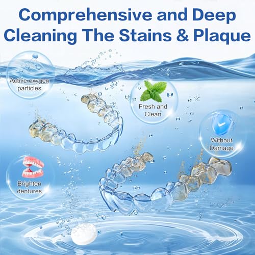 Retainer Cleaner Tablets 150 Count Denture Cleaning Tablets