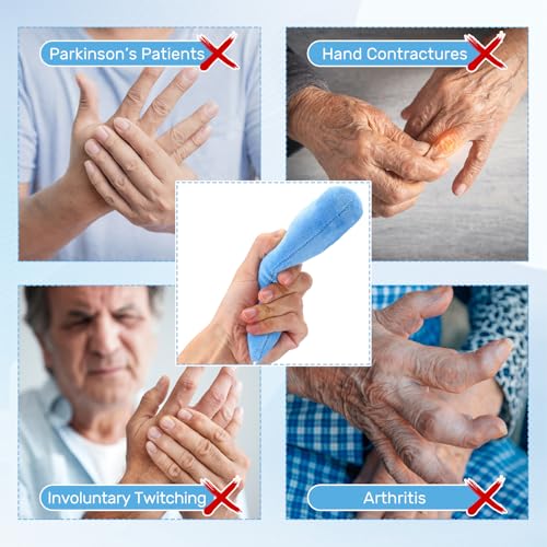 Soulchen 2 Pcs Palm Protector Carrot Hand for Parkinson, Blue