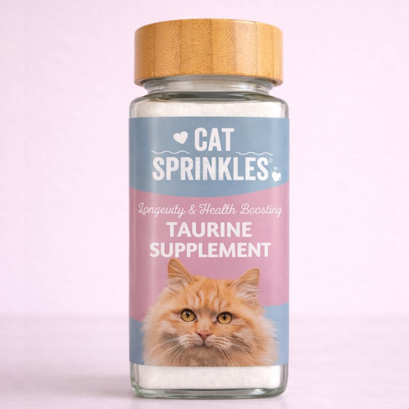 Pure Taurine for Cats 100g Powder – 1 Year+ Supply | Natural Amino Acid for Heart & Eye Health, Kidney & Gut Support and Longevity | Includes Spoon for Precision Dosing | 100% Purity