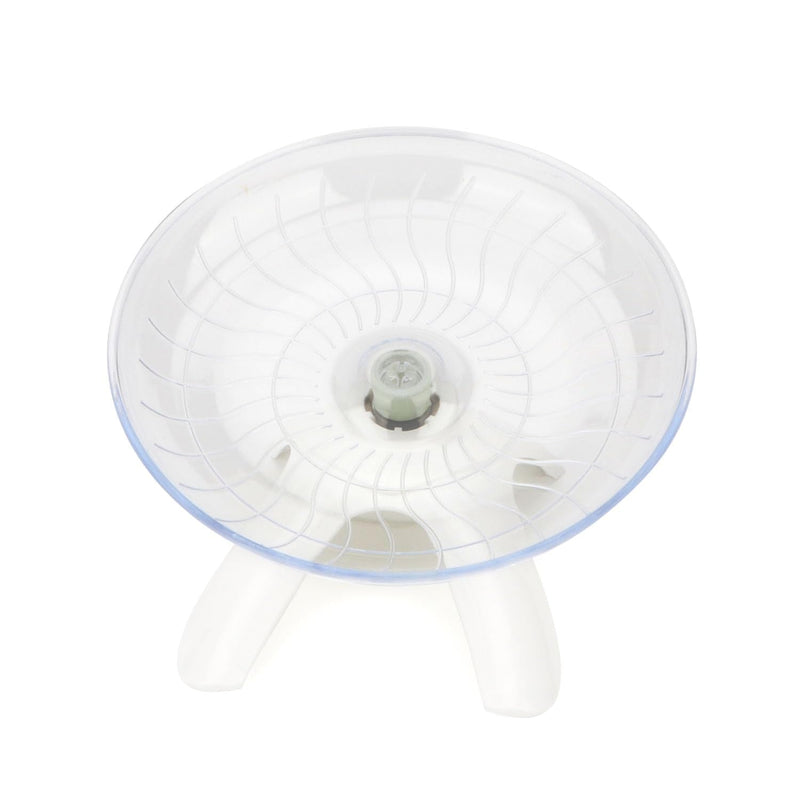 Hamster Wheel Silent Hamster Exercise Wheel Running Spinner Hamster Flying Saucer for Hamsters Gerbils Mice and Other Small Pets (White) White - BeesActive Australia