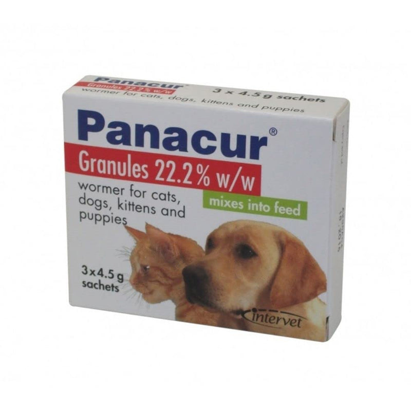 Panacur Cat/Dog Worming Granules, 4.5 g- Pack of 3 sachets