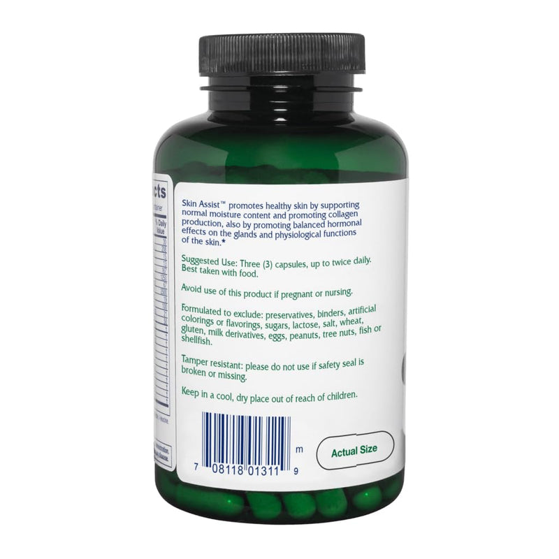 Vitanica Skin Assist, Skin Support, Vegan, 180 Capsules Pro Logo - 180 Vegan Caps