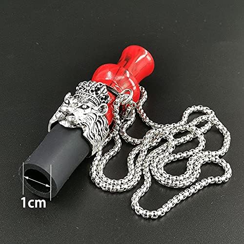 Shisha Mouthpiece Stainless Steel Chain Strap Shisha Mouth Tips Reusable Water Mouthpiece with Silicone Resin Water Pipe Mouthpiece Shisha Hose (Color: Black) - BeesActive Australia