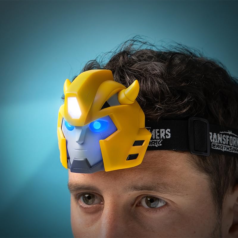 Paladone Transformers Head Lamp - Officially Licensed Accessory for Boys and Girls Autobots Night Light, Gift for Camping, Reading