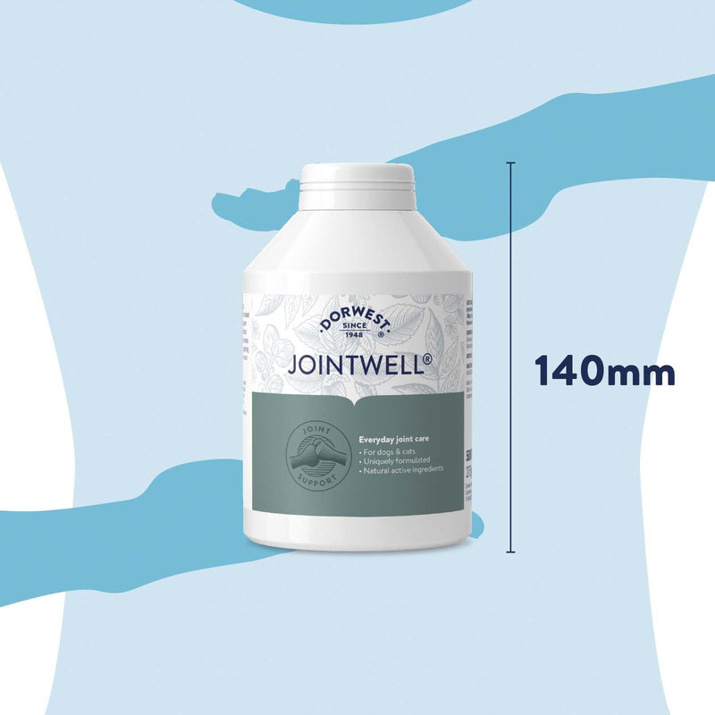 Dorwest JointWell 500 Tablets for Dogs & Cats – Natural Dog Supplements to Support Joint Mobility and Comfort, with Glucosamine, Chondroitin, Zinc, Vitamin C and Hyaluronic Acid