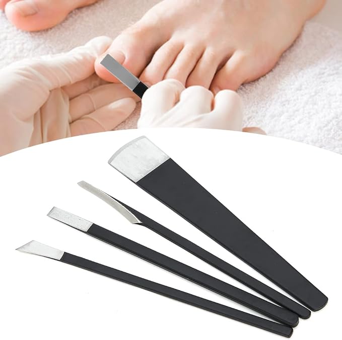 Professional Pedicure Knife Set, Horny Corn Foot Callus Remover Foot File File, 4 Pedicure Tools for Foot Care, Intruded Nail Removal Kit, Stainless Steel Foot Scraper for Salon and Home Use -  Australia