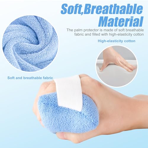 Palm Protector for Hand Contracture,Palm Grip Finger Contracture Cushion with Elastic Band for Stroke Hand, Parkinson Dementia,Arthritis, Skin Breakdown