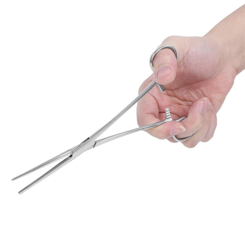 VIFERR Hemostat Tongs, Stainless Steel Hair Plucking Tongs with Straight Tip, Dogs Cats Pet Hair Clamp Surgical Hemostatic Pet Supplies - BeesActive Australia
