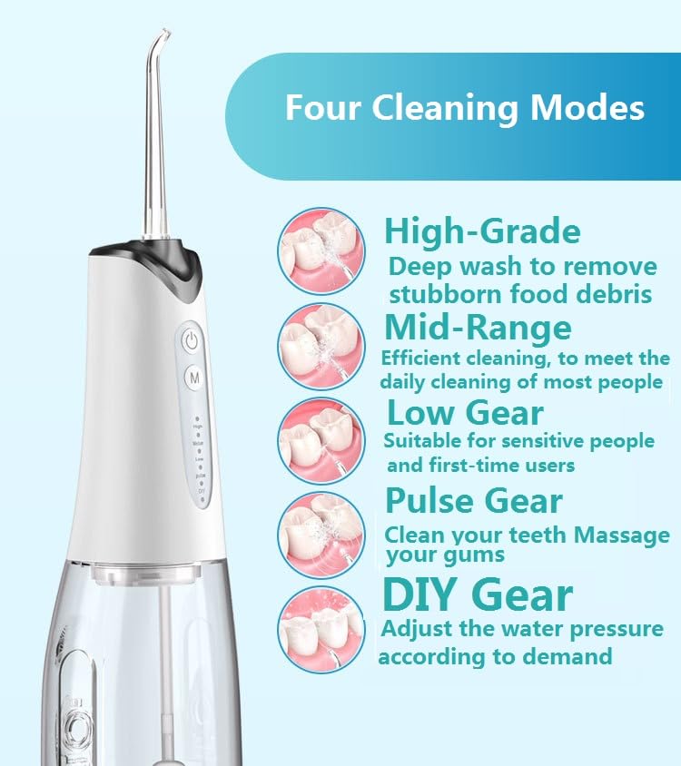 Sonic Fusion Teeth Cleaning kit with 3 Modes Electric flossing Water flosser and Toothbrush and with Portable Water flosser Combo for Travel and Home White - BeesActive Australia