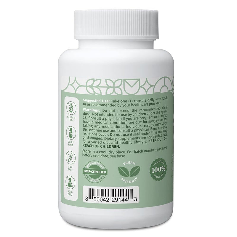 Pattern Wellness Sea Moss Complex Supplement – 30 Capsules | Sea Moss, Burdock Root, Bladderwrack, Vitamin C & Ginger – Supports Immune & Digestive Health – Vegan, Non-GMO 30 Count (Pack of 1)