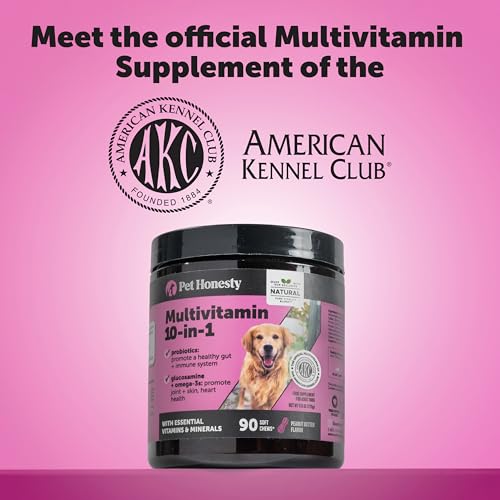 Pet Honesty Dog Wellness Virtual Bundle – 10-in-1 Multivitamin Supplement (Peanut Butter, 90 Ct) + Brush Buddies Dental Sticks for Extra Small Dogs (40 Ct) – Daily Health & Dental Support