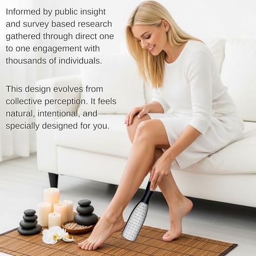 Professional Foot File & Callus Remover 2-in-1 Set for Seniors and Adults –9.6" Foot Rasp with 6.7" Nail File – Elegant Black– Durable & Hygienic Pedicure Tool for Smooth, Soft Feet–Wet & Dry Use