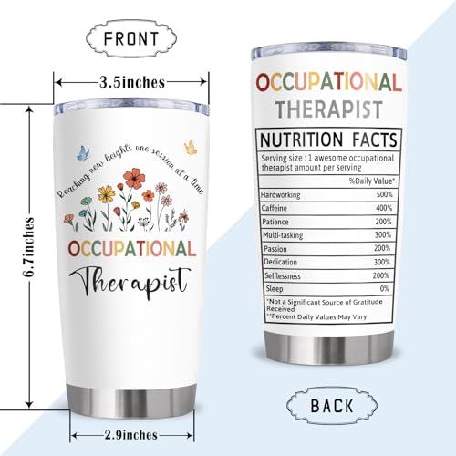 Occupational Therapy Gifts, OT Gifts for Women Tumbler 20oz Occupational therapy