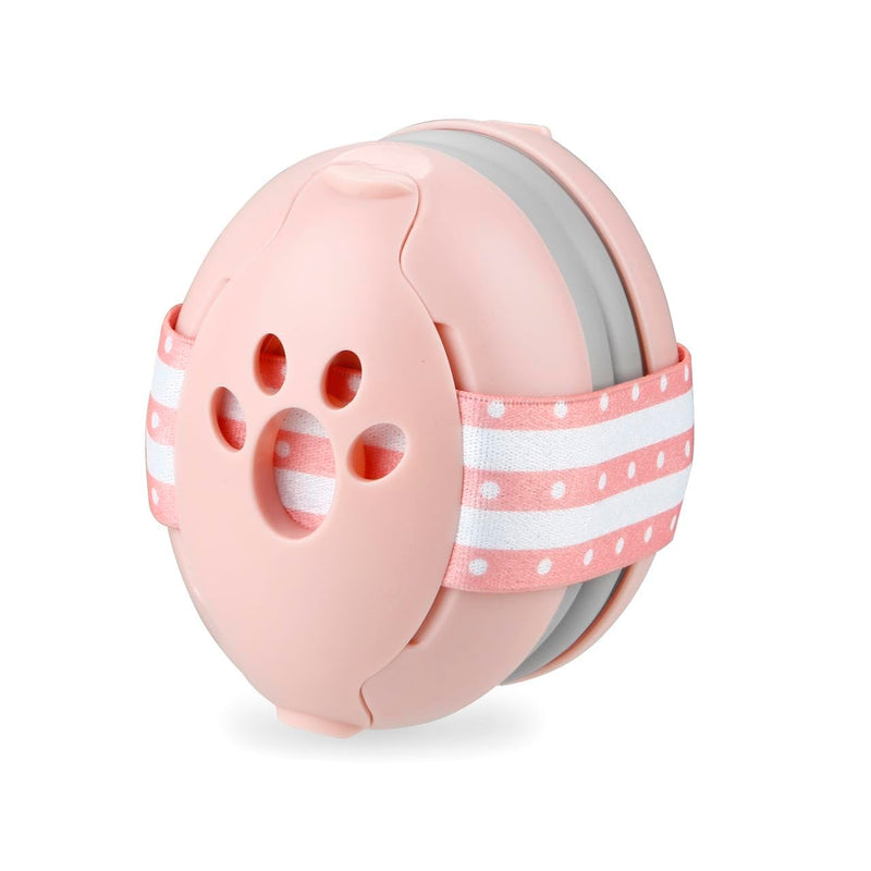 PandaEar Baby Ear Protection, Noise Cancelling Headphones for Babies, Noise Reduction Earmuffs for Infant and Toddlers Pink