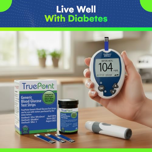 TruePoint Blood Glucose Test Strips, 50 Count, for Ultra Series Meters 1 Pack (50 per Pack)
