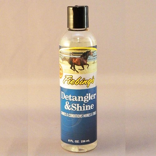 Fiebing's Detangler & Shine (8 oz) - Horse Detangler & Hair Polish - Conditions Coat, Mane, Tail for Horses & Dogs - Works Instantly to Repel Dust & Dirt, Reduce Hair Breakage & Flyaways, Add Shine - BeesActive Australia