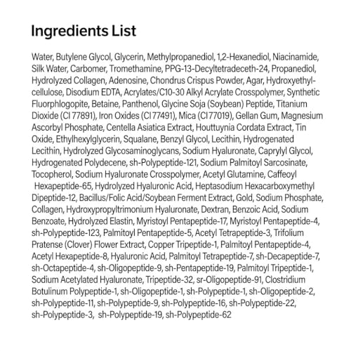 SUNGBOON EDITOR Glow Intensive Silk Peptide Ampoule, Copper Peptides Serum for Face with Collagen & Multi Peptides, Hydrating Korean Skincare Facial Serum for Smooth-Looking Skin, 1.35 fl oz
