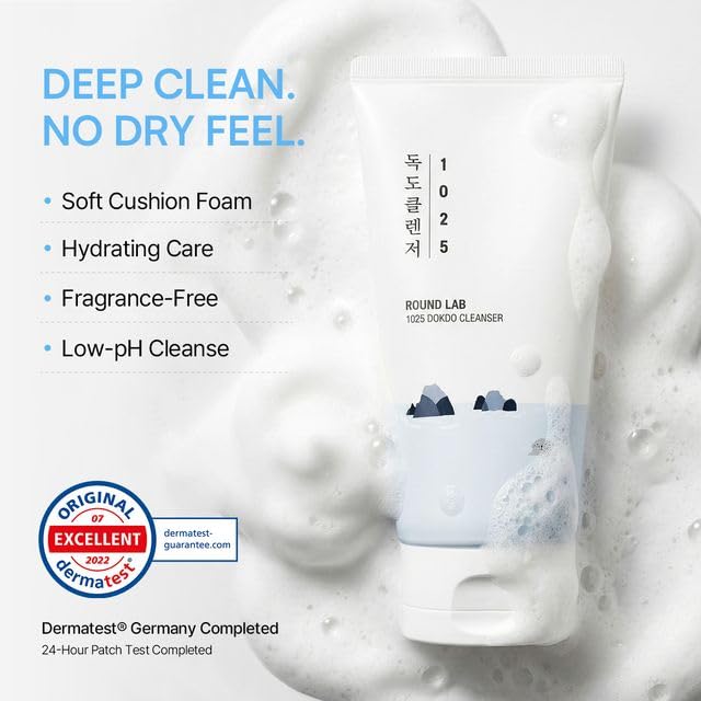 ROUND LAB 1025 Dokdo Cleanser, 10.14 Fl Oz Dokdo Cleanser 10.14 Fl Oz