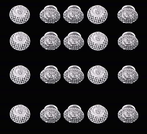 10 Pcs Transparent Orthodontic Composite Lingual Buttons Dental Bondable Round Base