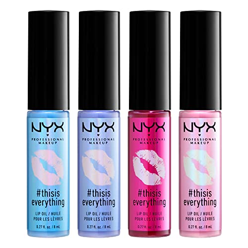 NYX PROFESSIONAL MAKEUP #THISISEVERYTHING Lip Oil, Lip Gloss - Sheer Lavender 0.03 Ounce (Pack of 1)