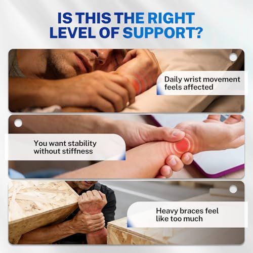 Ultra Thin TFCC Wrist Brace, Targeted Support for TFCC Pain Relief Recovery Black