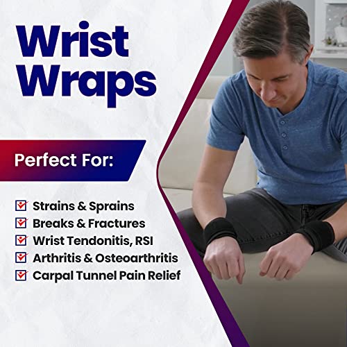 ARMSTRONG AMERICA Wrist Wrap For TFCC Tears (Small) + Wrist Wraps for Wrist Tendonitis (Fits Most) Bundle