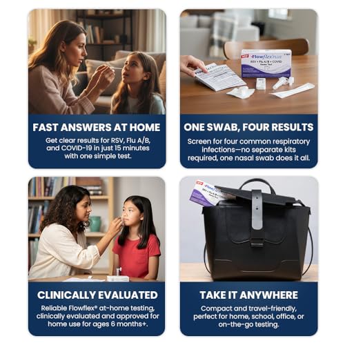 Flowflex Plus RSV + Flu A/B + COVID Home Test Kit (5 Tests) 5