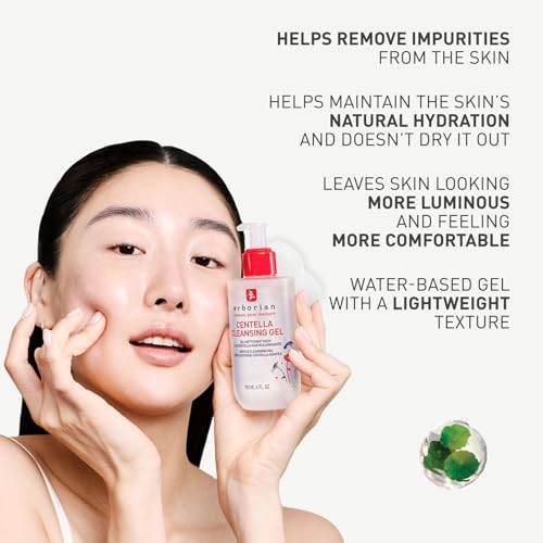 Erborian Cleansing Gel, Centella Asiatica Face Wash, Korean Skincare