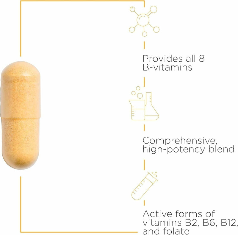 Integrative Therapeutics Active B-Complex -Cellular Energy & Heart Health Support with Vitamins B2, B6 & B12* - Supports Nervous & Immune Systems - Third-Party Tested - 120 Capsules (60 Servings) 60 Count (Pack of 2)