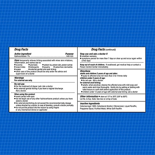 CareAll Hydrocortisone 1%, 1oz Tube (Pack of 4), Maximum Strength Anti-Itch Cream, Relief from Itching and Redness from Bug Bites, Eczema, Psoriasis, Poison Ivy, Oak and Sumac