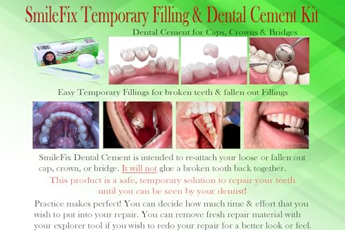 SmileFix Dental Cement & Filling Repair Kit Crowns, Bridges & Fillings