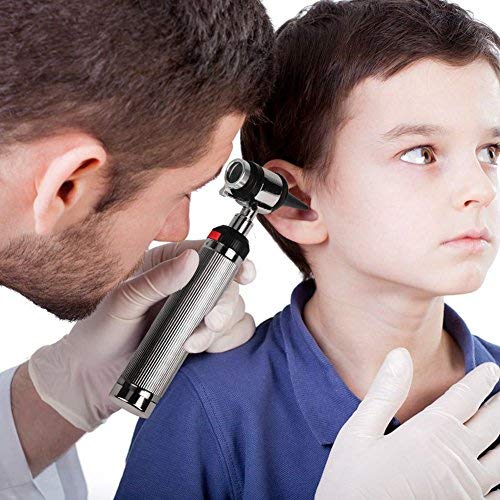 Ear Otoscope Kit - 4X Magnifying Ear Scope with Lights Endoscope Diagnostic Medical Instrument Otoscope - 3 Speculum Tips Inspect Ear for Children, Adults, Doctors, Veterinary, Pets Screening - BeesActive Australia