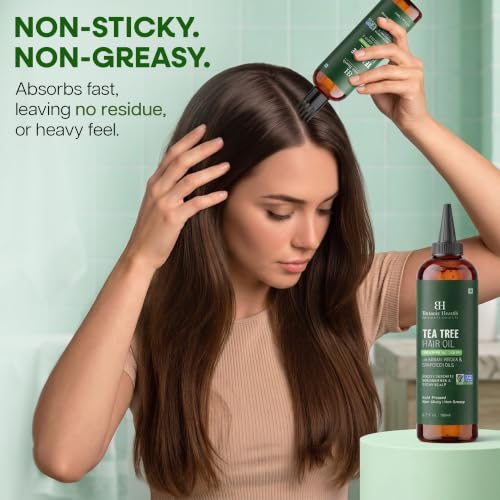 Botanic Hearth Tea Tree Hair Oil For Hair Growth - 6.7 Fl oz Set of 2 6.7 Count (Pack of 2)