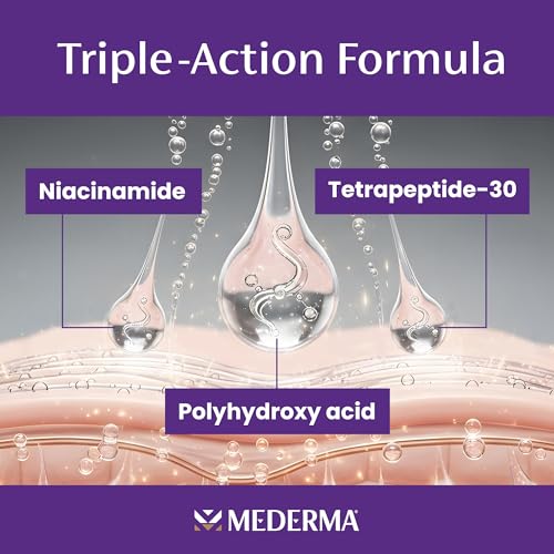 Mederma Acne Scar Serum, Triple-Action Formula with Niacinamide, 1 Fl Oz