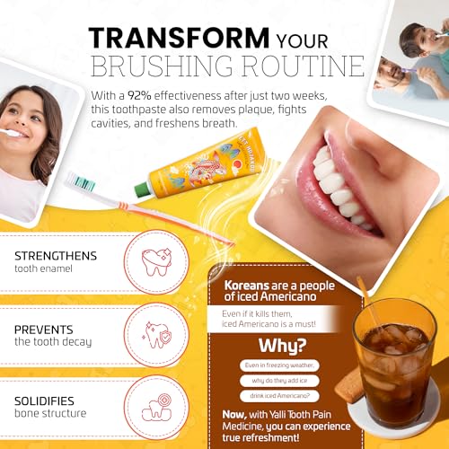 Toothpaste for Sensitivity & Cavity Care, 3-Pack (3.5oz/100g), Long-Lasting Formula, Freshens Breath & Removes Plaque, Made in Korea