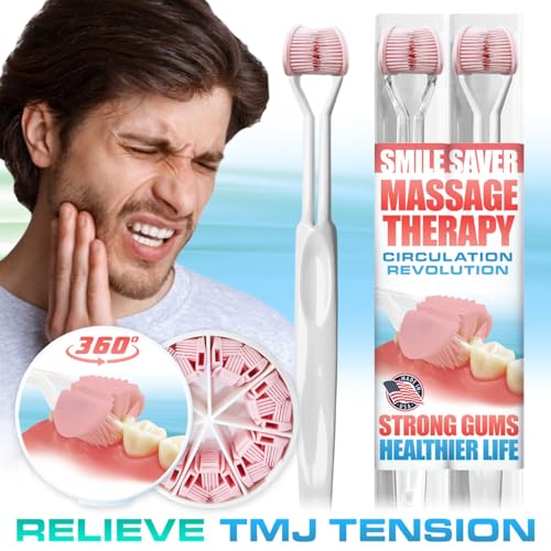 SMILE SAVER 360° Therapeutic Gum Massage for Bleeding Gums, Sensitivity, TMJ & Bruxism – Smile Anti-Aging: Spa Treatment for Your Smile – Morning Massage for Healthy Gums - Made in America