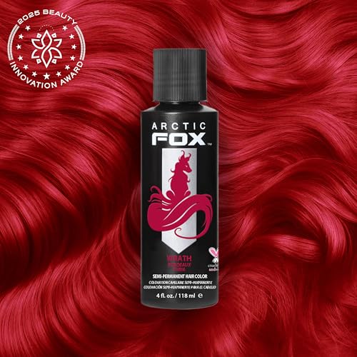 ARCTIC FOX Semi-Permanent Hair Dye WRATH - Vegan Ammonia-Free - 2 x 4 fl oz 4 Fl Oz (Pack of 2)