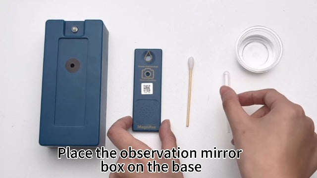 Portable Magnifying Glass, Handheld Observation Lens with LED Light, Outdoor Mobile Phone Magnifier Complete Set Suit