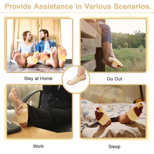 SPRING SEAON 2-Pack Bunion Corrector Adjustable Toe Splint Day/Night Beige